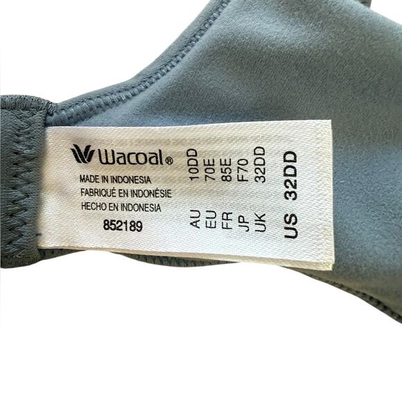 Wacoal 852189 How Perfect Wirefree T-Shirt Blue Bra - Sz 32DD - Picture 6 of 6